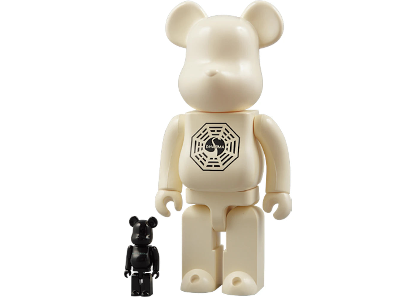 Bearbrick x Lost 100% & 400% Set White