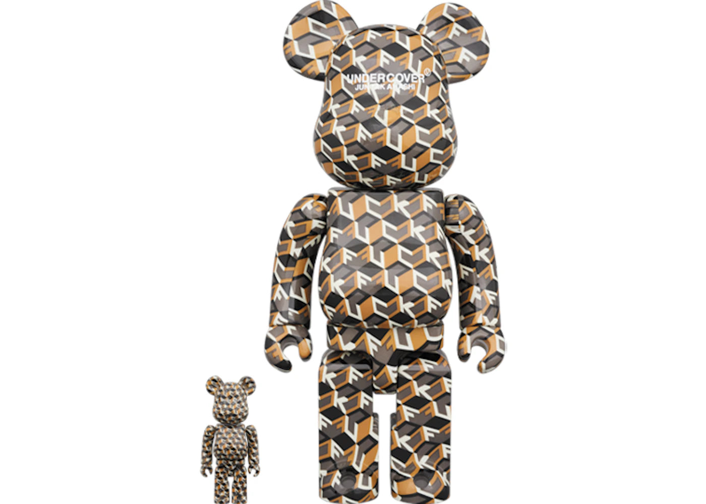 Bearbrick x MEDICOM UNDERCOVER FUCK 100% & 400% Set Multicolor