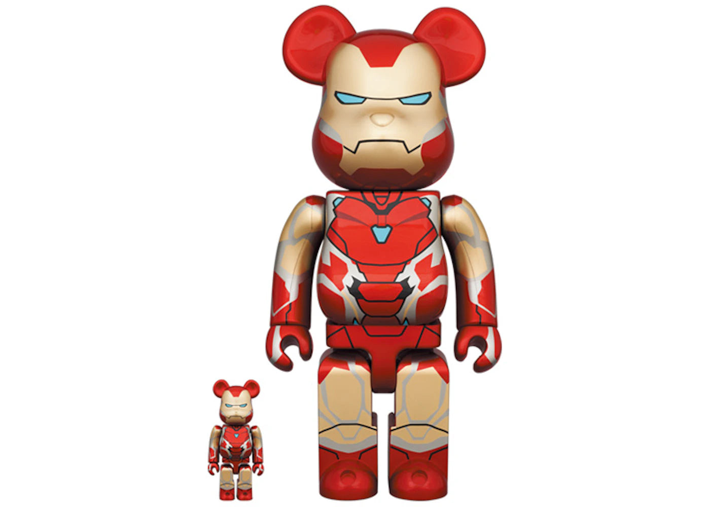 Bearbrick x Marvel Iron Man Mark 85 100% & 400% Set