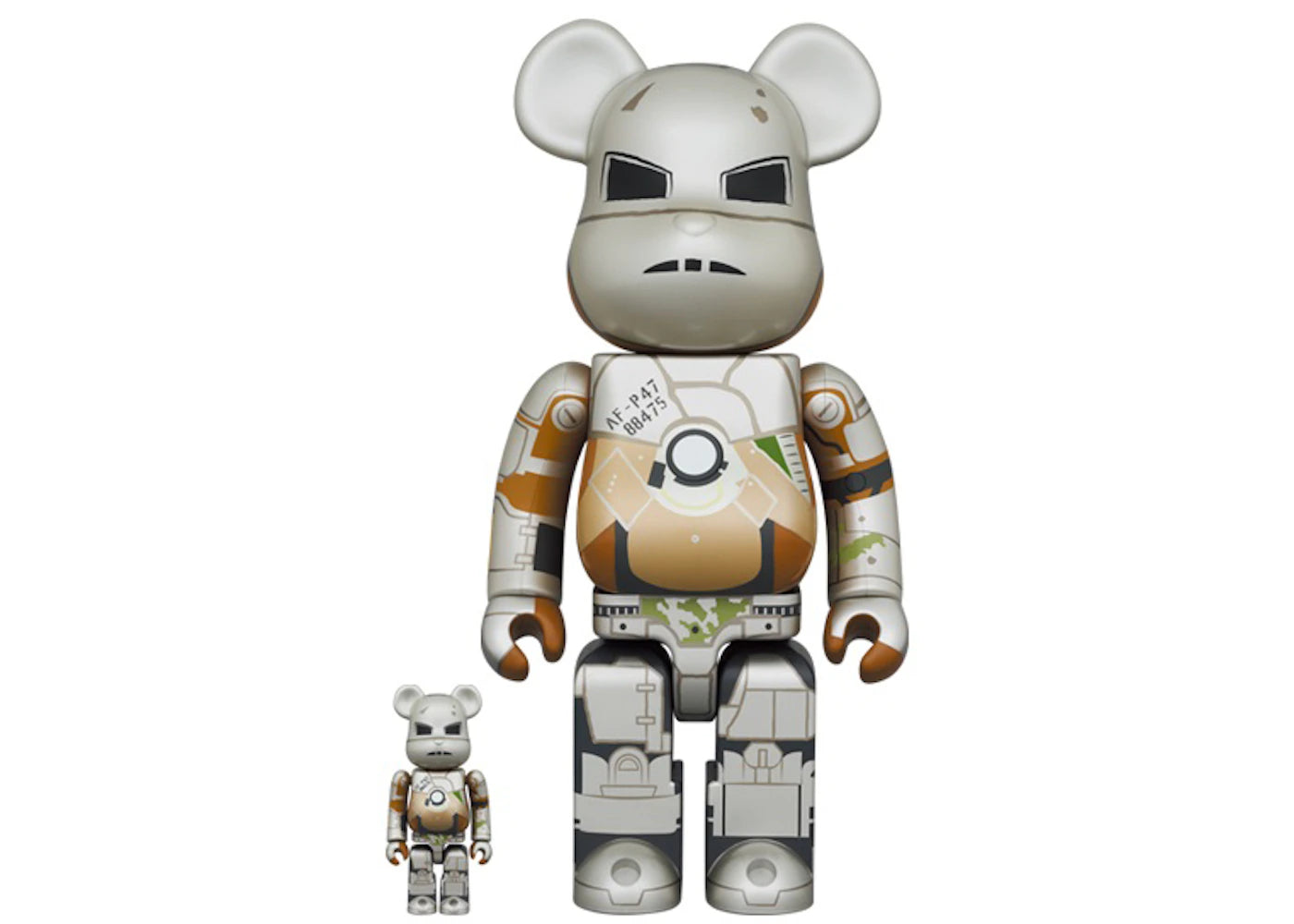 Bearbrick x Marvel The Infinity Saga Iron Man Mark I 100% & 400% Set