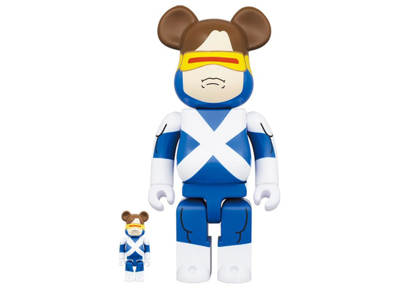 Bearbrick x Marvel X-Men Cyclops (Variant Suit Ver.) 100% & 400% Set