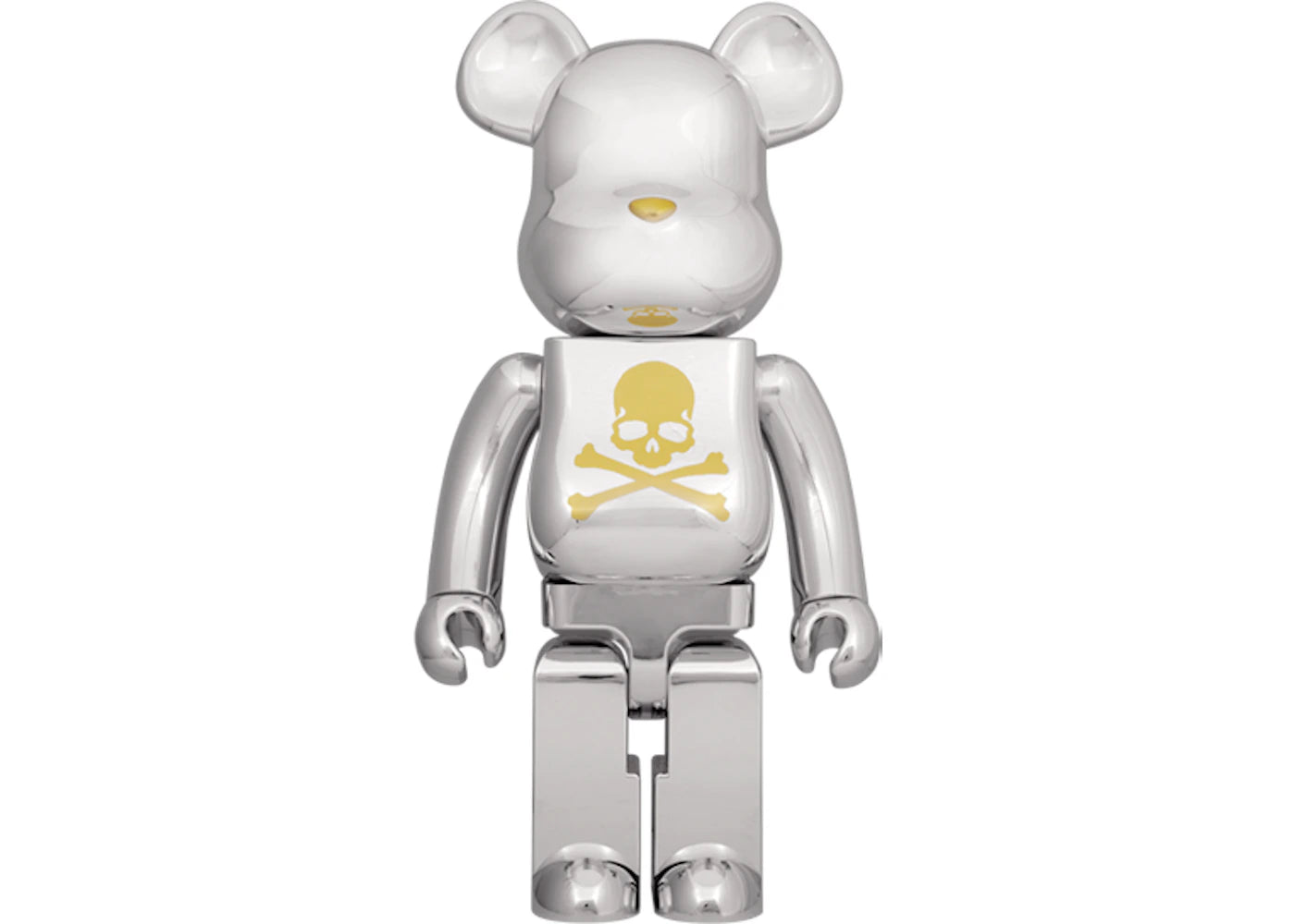 Bearbrick x Mastermind Japan Chrome 1000% Silver