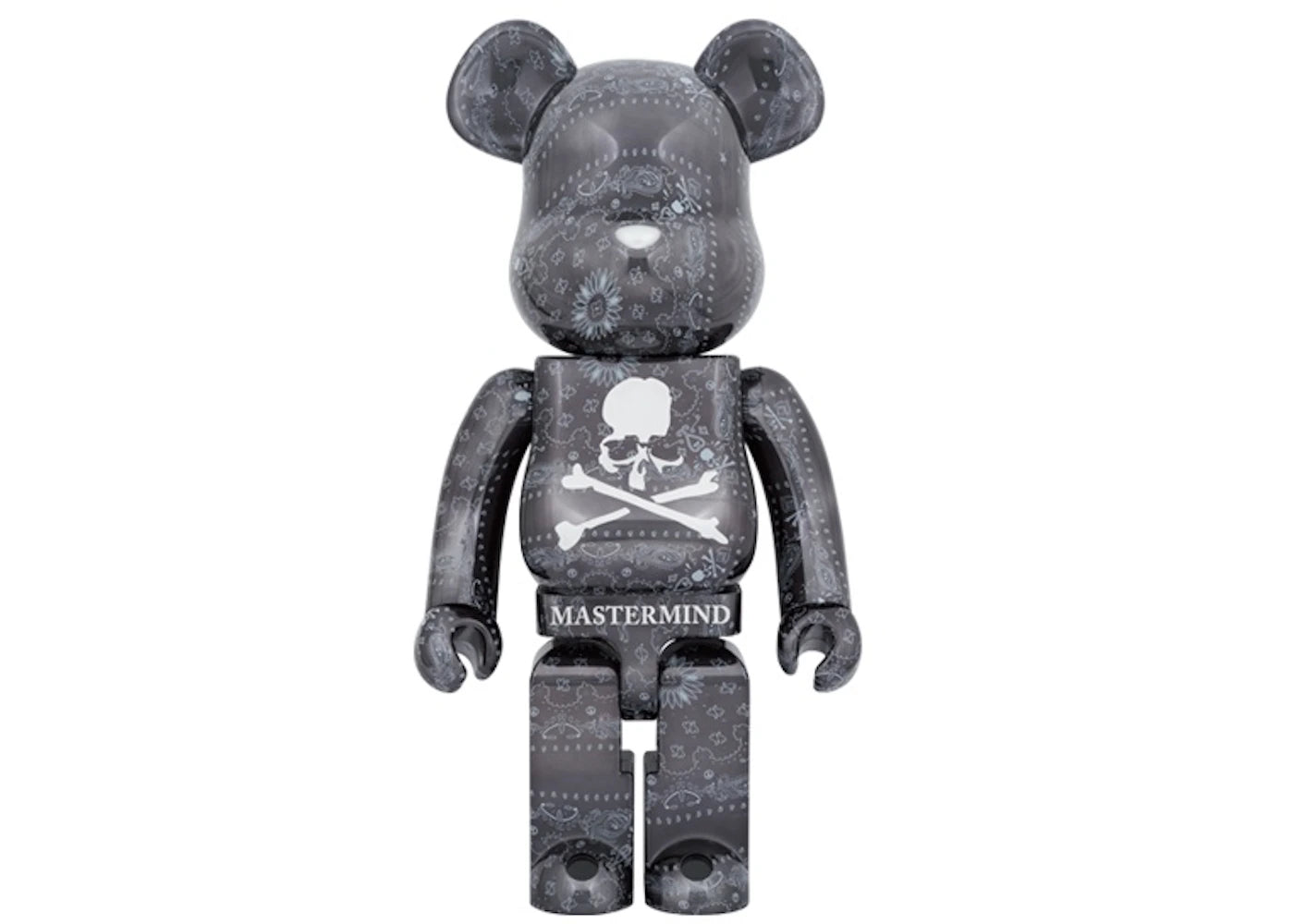 Bearbrick x Mastermind World 1000% Black Bandana