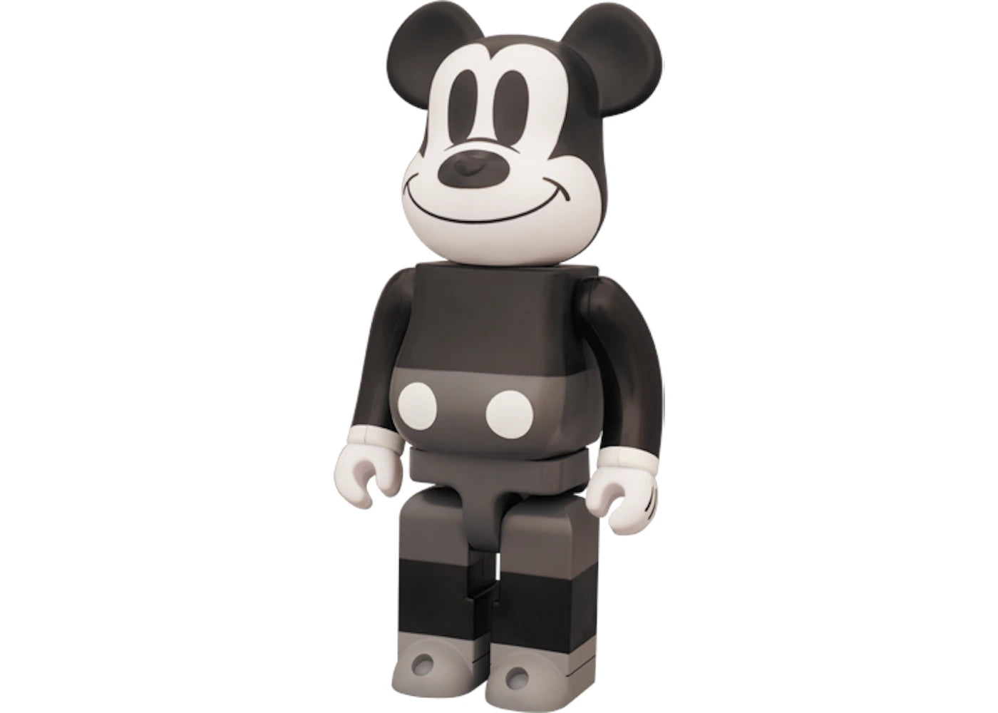 Bearbrick x Mickey Mouse Black and White Version 400% Grey