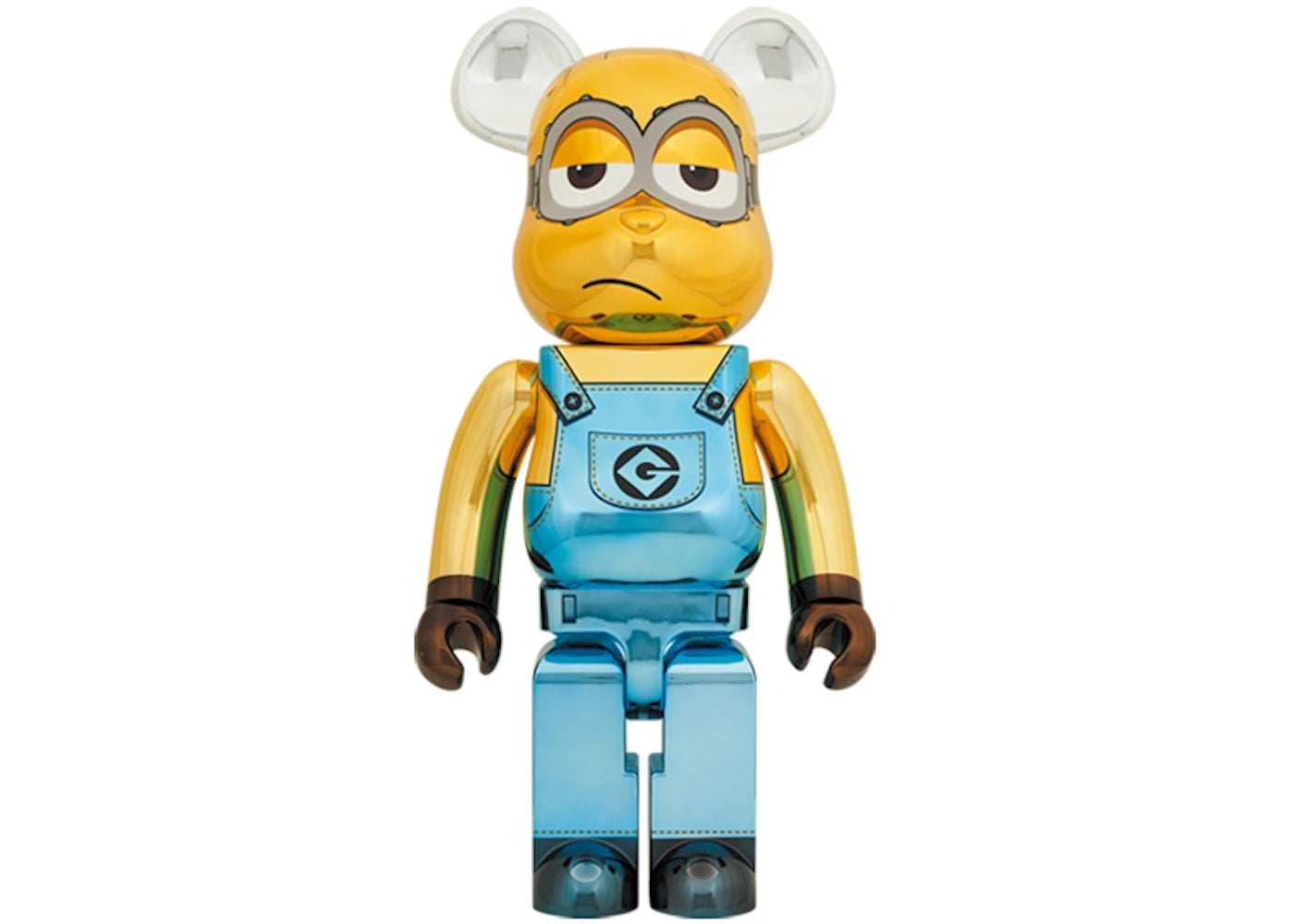 Bearbrick x Minions Kevin Chrome Ver. 1000%