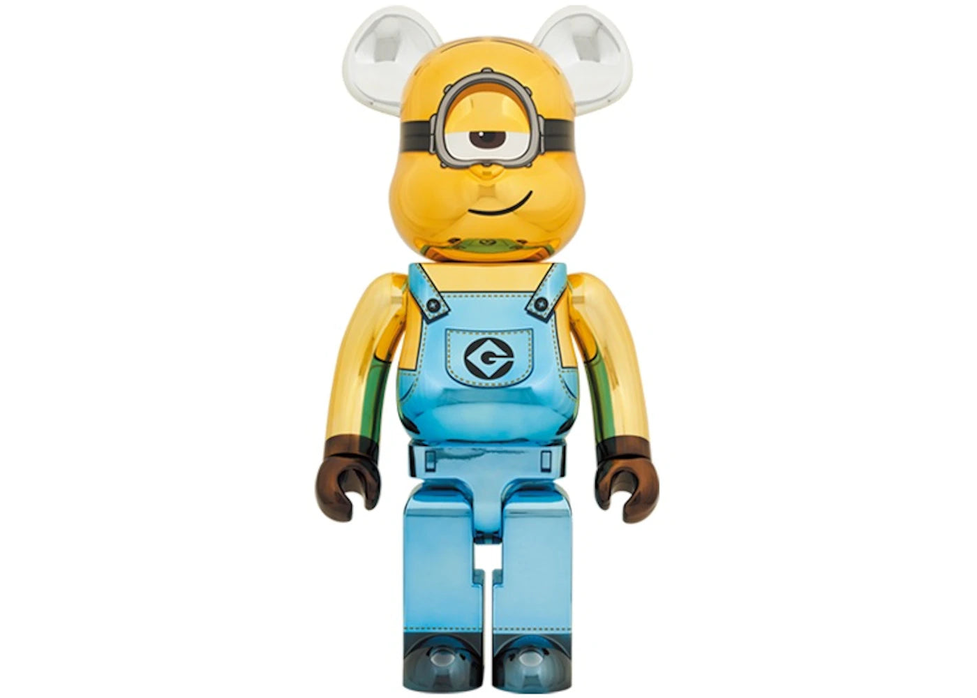 Bearbrick x Minions Stuart Chrome Ver. 1000%