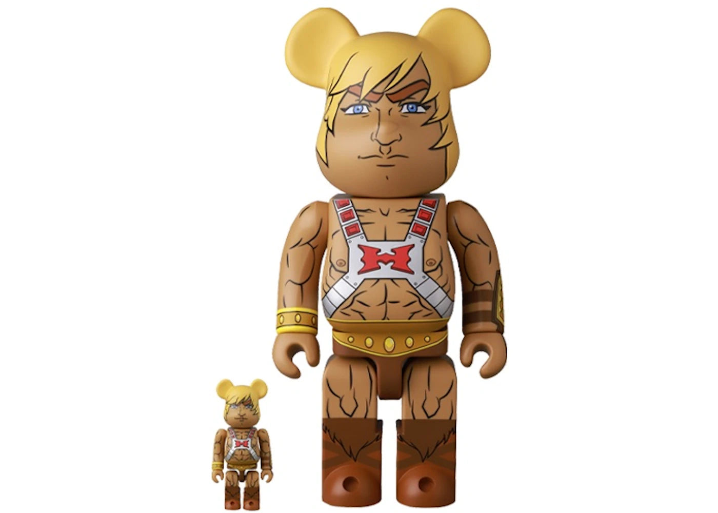 Bearbrick x Mishka x Masters of The Universe He-Man 100% & 400% Set