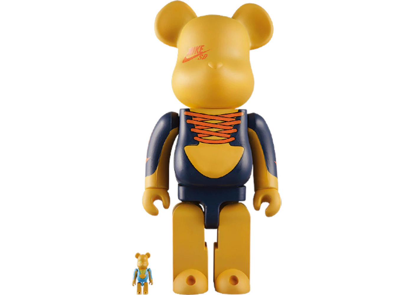 Bearbrick x NIKE THREE BEARBRICK 50% & 400% Set Yellow