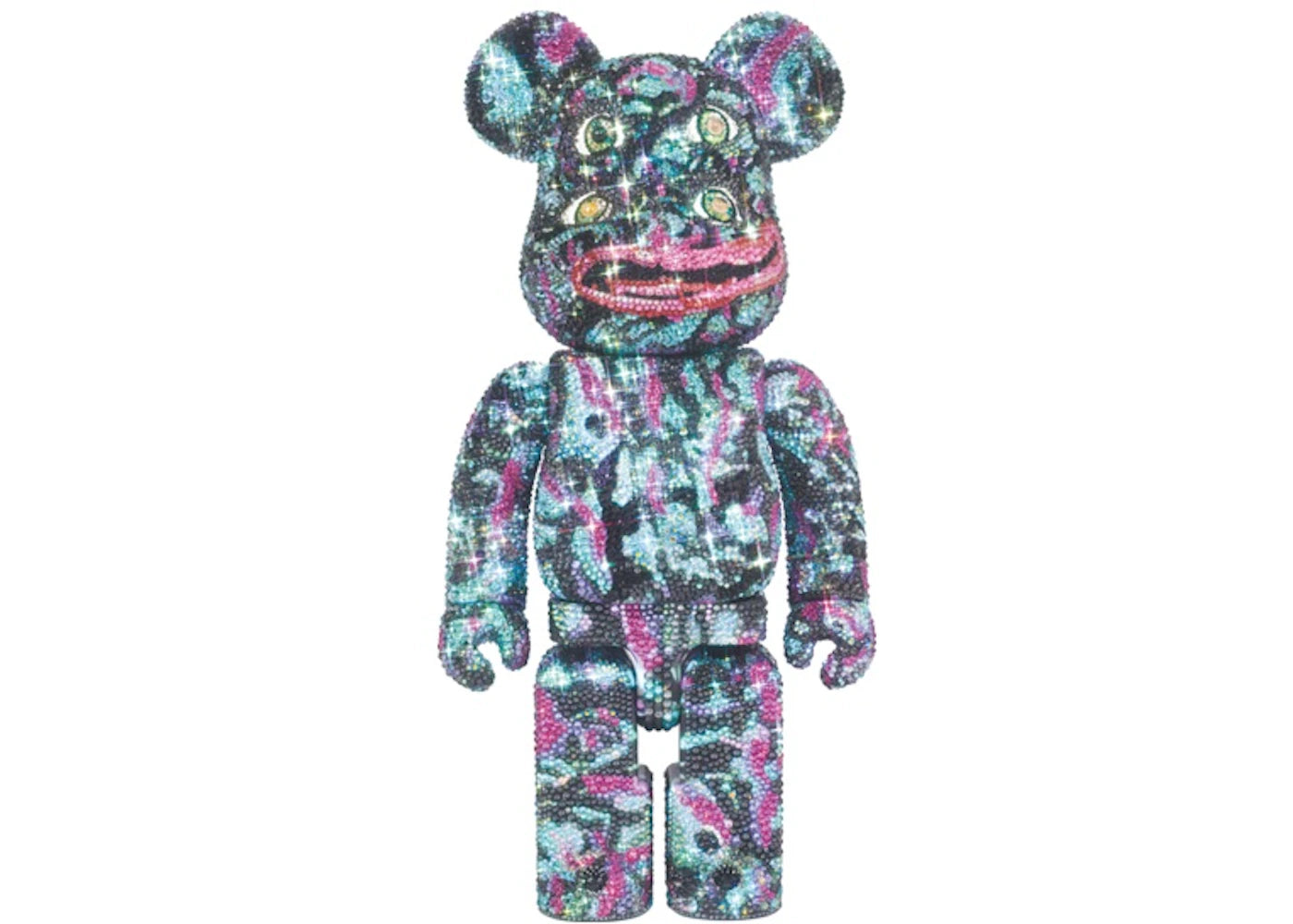 Bearbrick x NagNagNag Four Eyes Crystal Decorate 400%