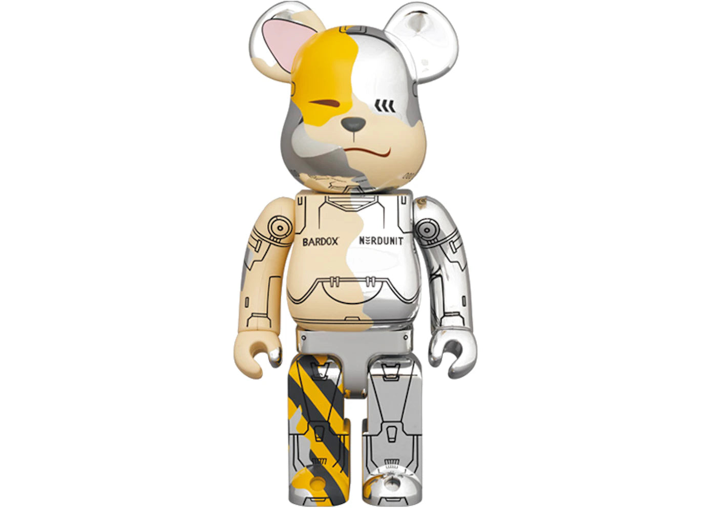 Bearbrick x Nerdunit x Bardox 400% Metallic