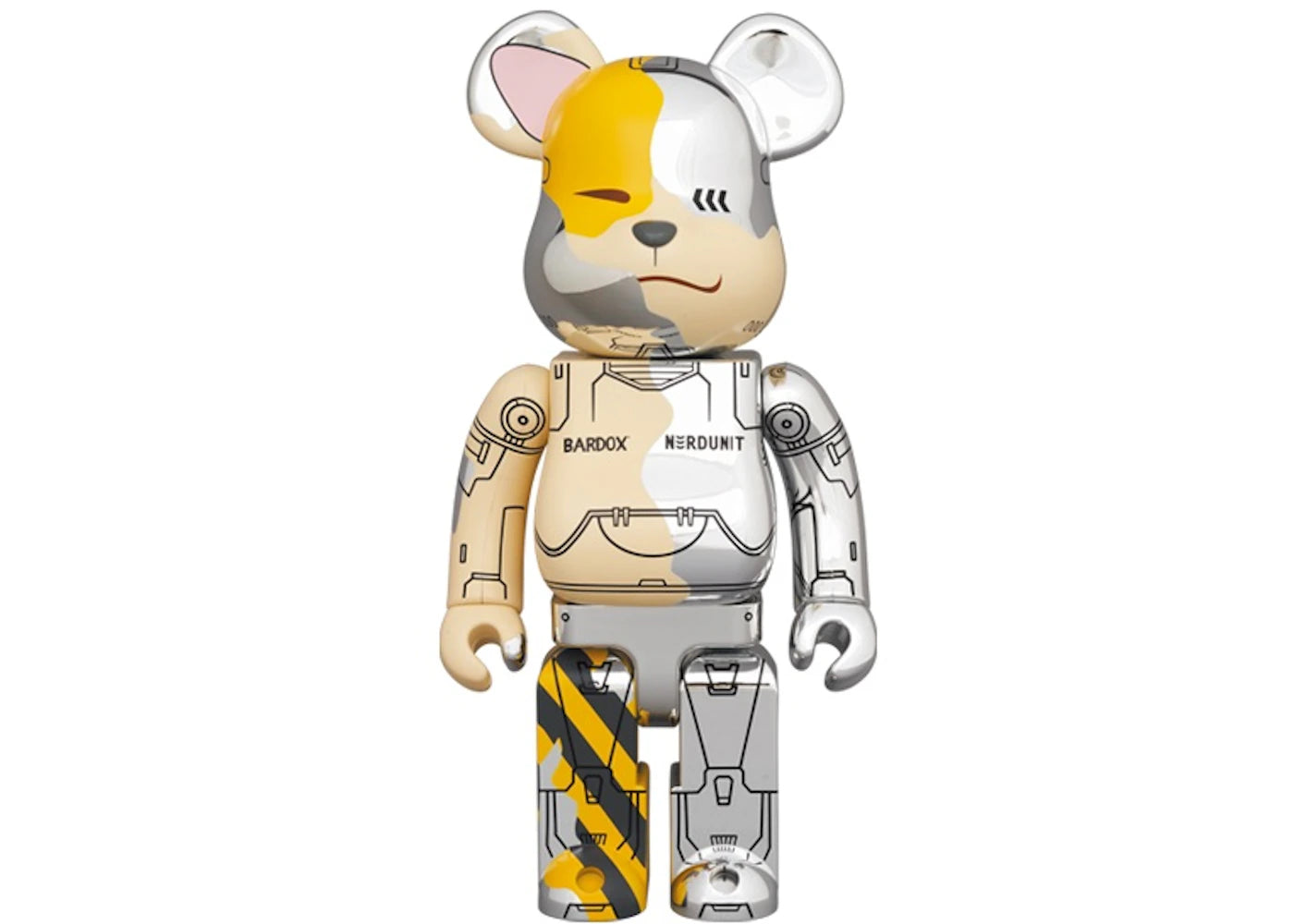 Bearbrick x Nerdunit x Bardox 1000% Metallic