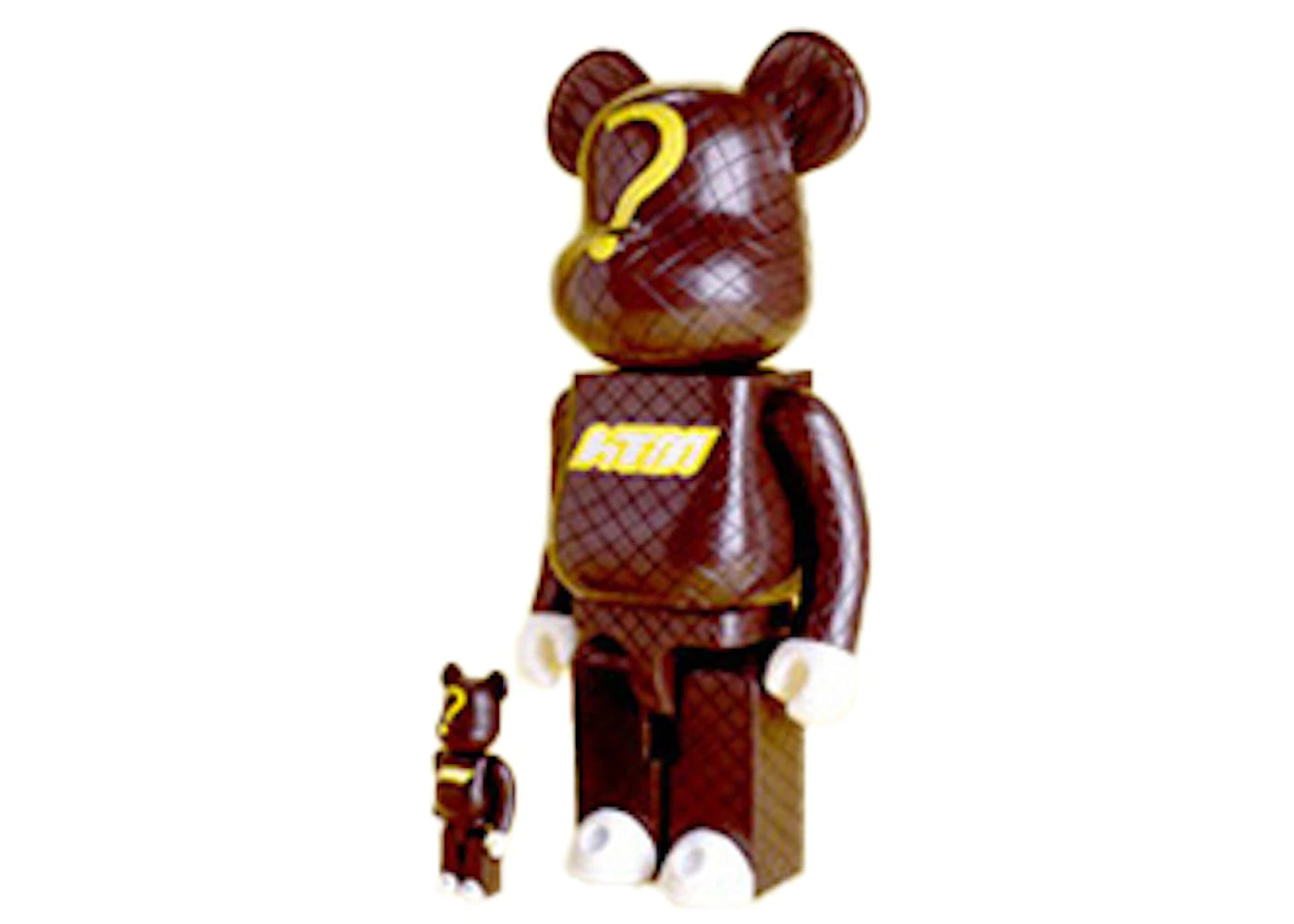 Bearbrick x Nike. HF 400% 100% & 400% Set Brown