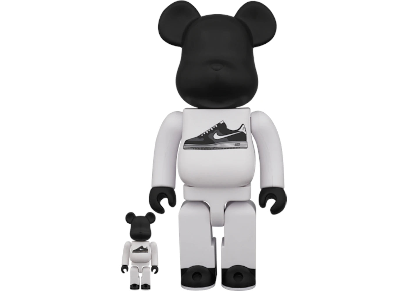 Bearbrick x Nike Lunar Force 1 400% White/ Black