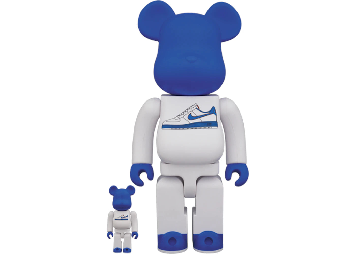 Bearbrick x Nike Lunar Force 1 400% White/ Blue