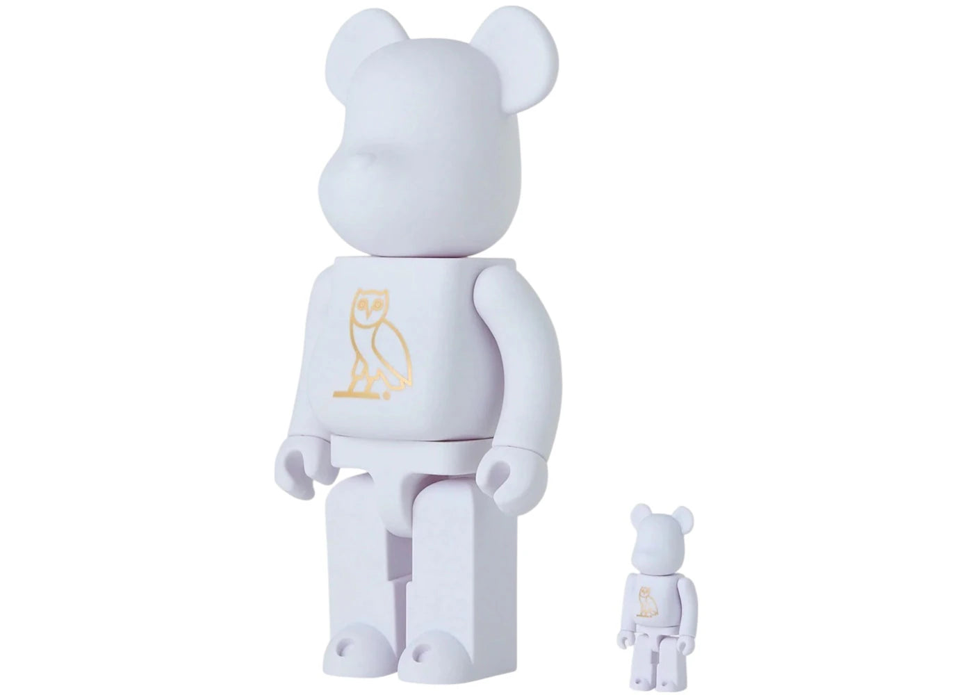 Bearbrick x OVO 100% & 400% Set Pearl White
