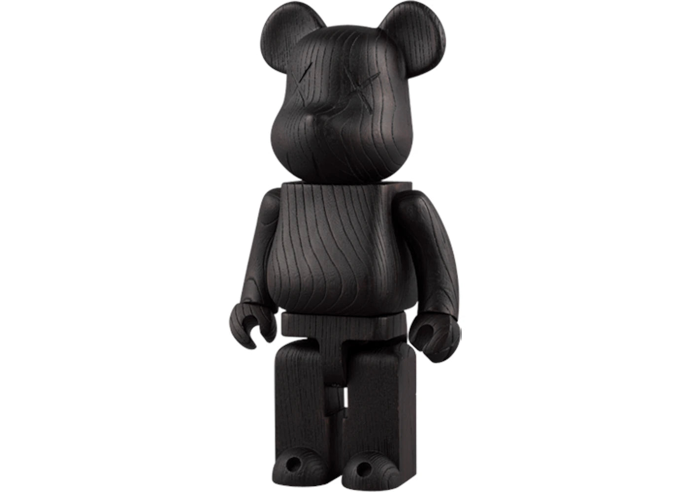 Bearbrick x KAWS Original Fake x Nexus 7 Karimoku 400% Black Wood