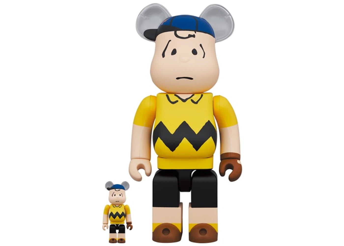 Bearbrick x Peanuts x MLB New York Mets Charlie Brown 100% & 400% Set