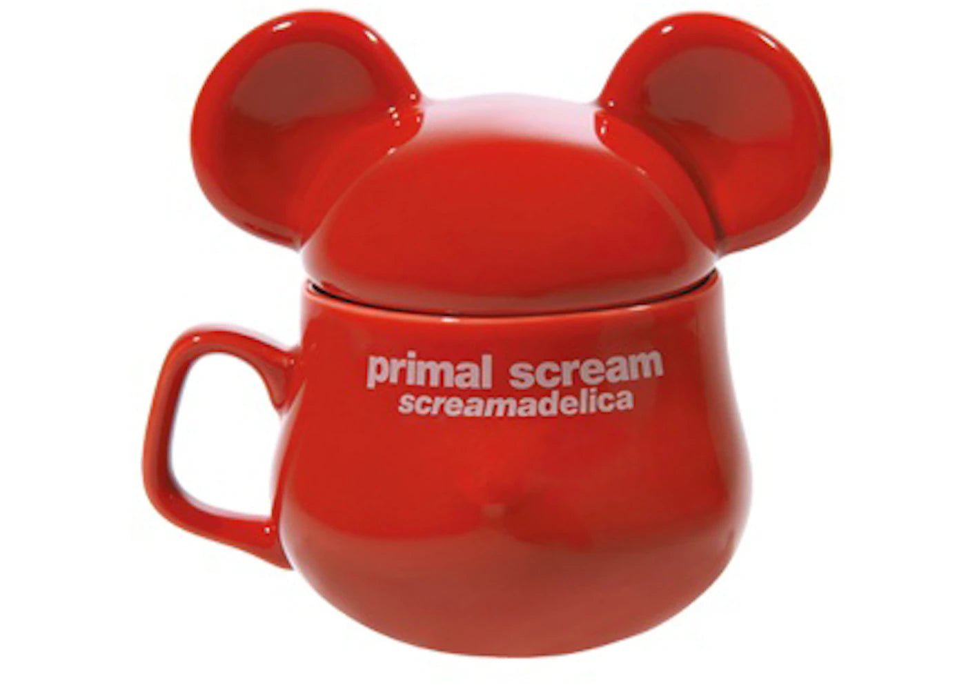 Bearbrick x Primal Scream (Screamadelica) Bearmug Mug Red