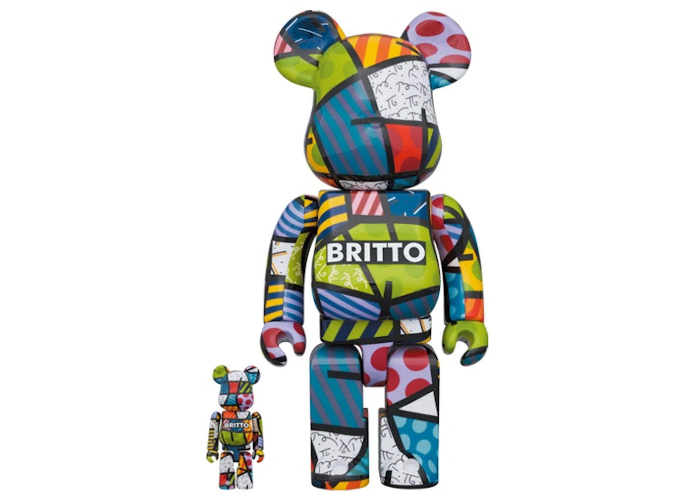 Bearbrick x Romero Britto 100% & 400% Set