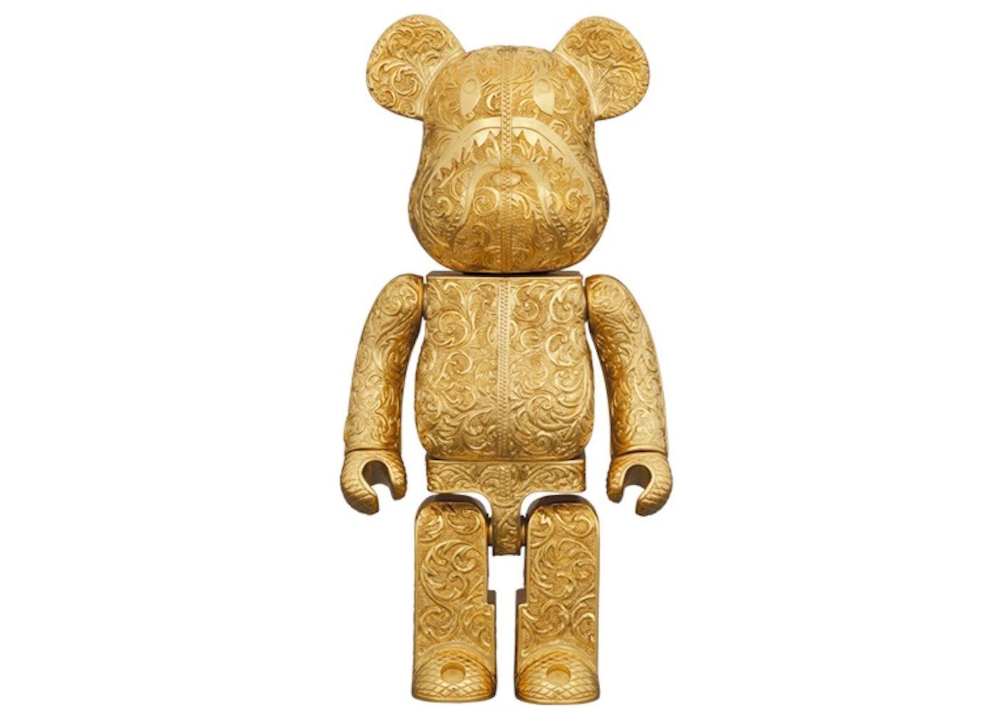 Bearbrick x Royal Selangor x BAPE Shark 400% Gold