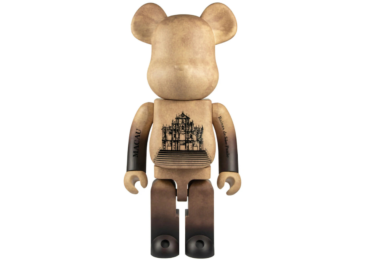 Bearbrick x Ruins of Saint Paul's 1000% Brown