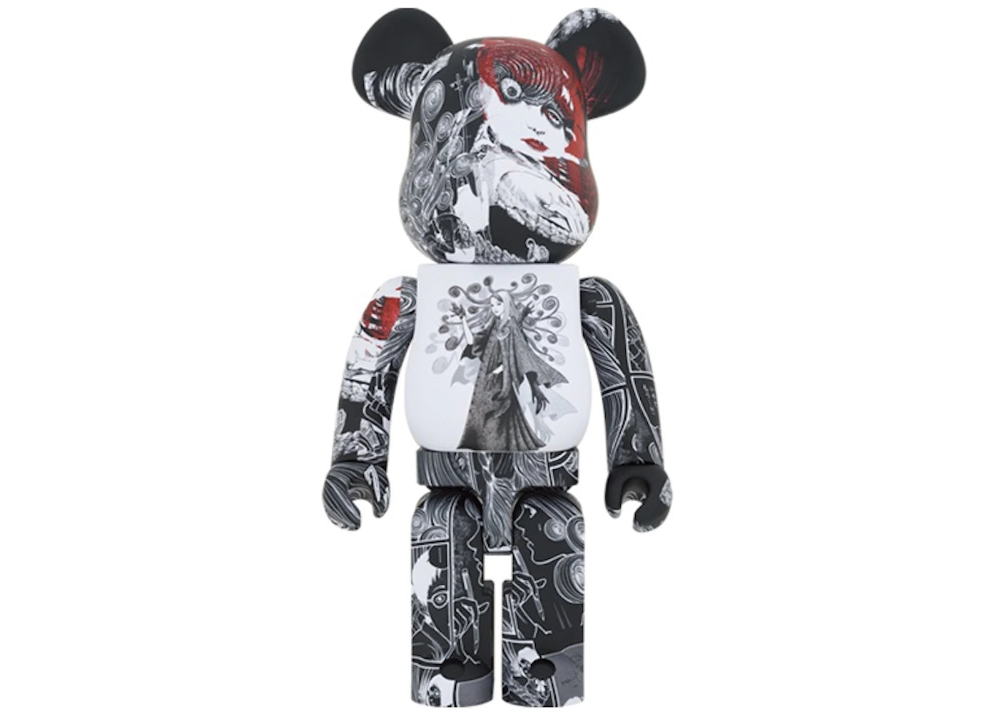 Bearbrick x S'YTE x Junji Ito Uzumaki 1000%