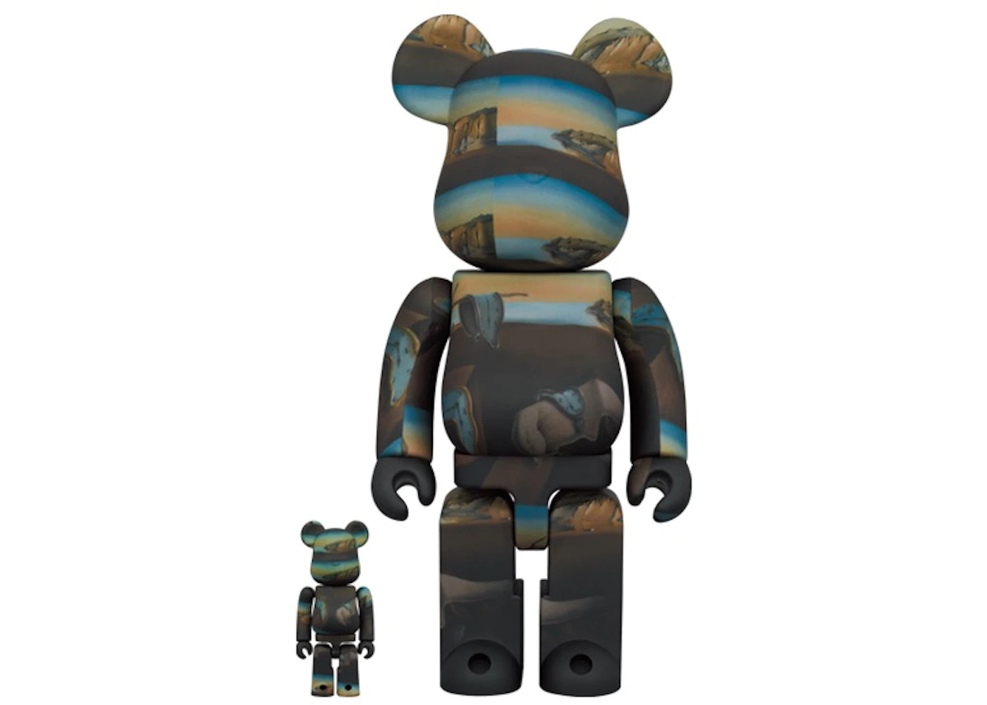 Bearbrick x Salvador Dali The Persistence of Memory 100% & 400% Set