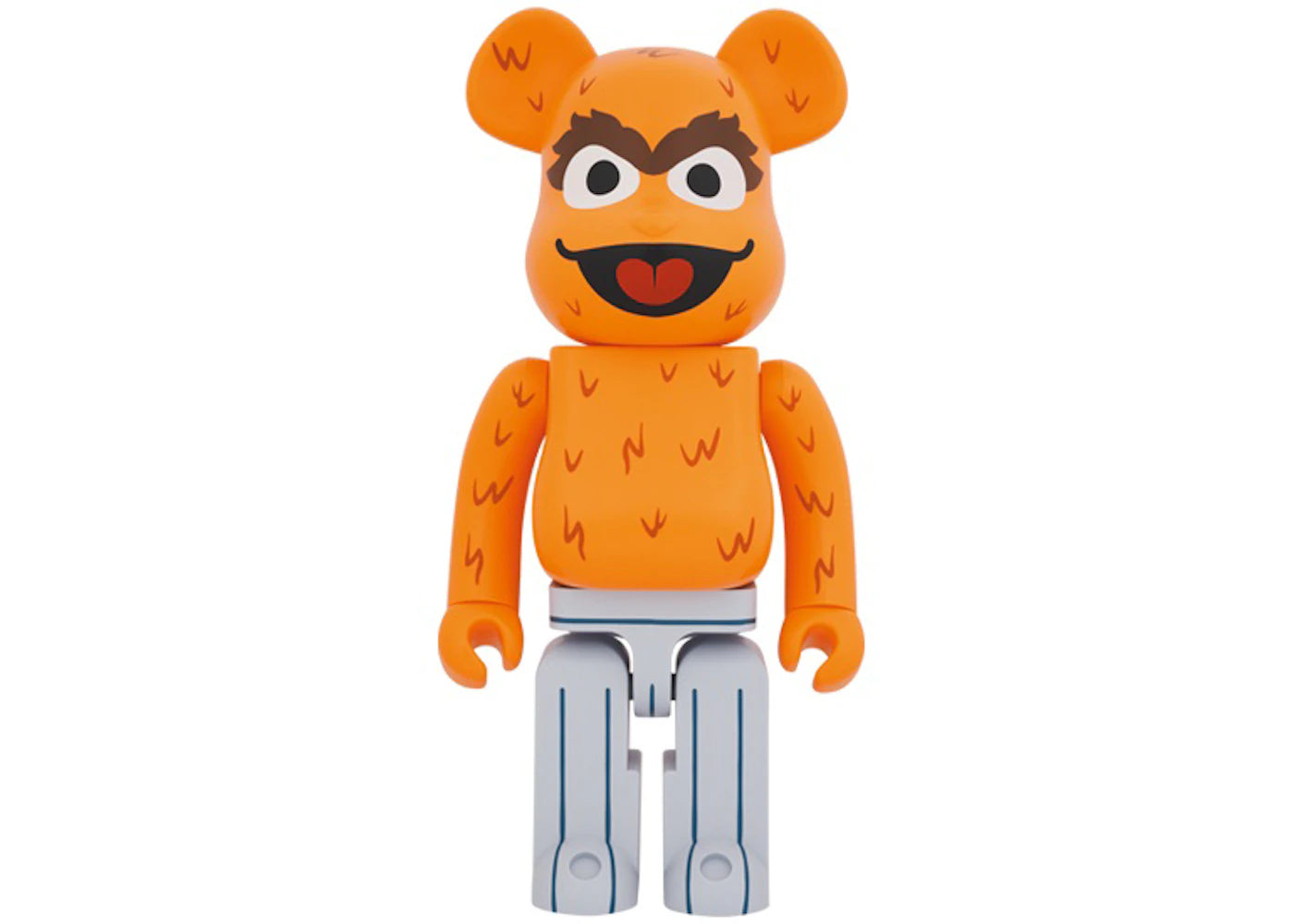 Bearbrick x Sesame Street Oscar the Grouch (The Original Orange Fur Ver.) 1000%