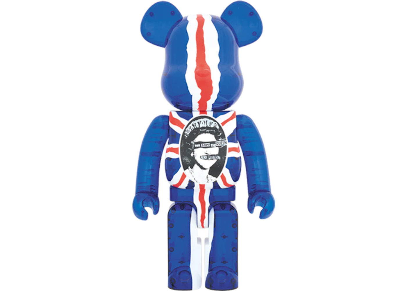 Bearbrick x Sex Pistols God Save The Queen Clear Version 1000% Multi