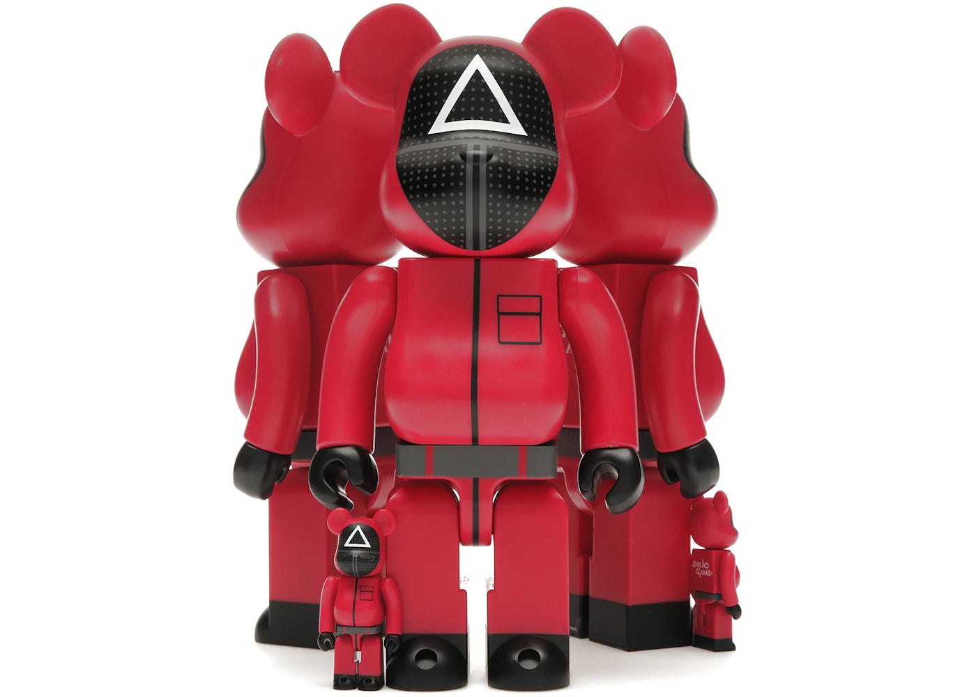 Bearbrick x Squid Game Guard (Circle/Triangle/Square) 100% & 400% Set of 3