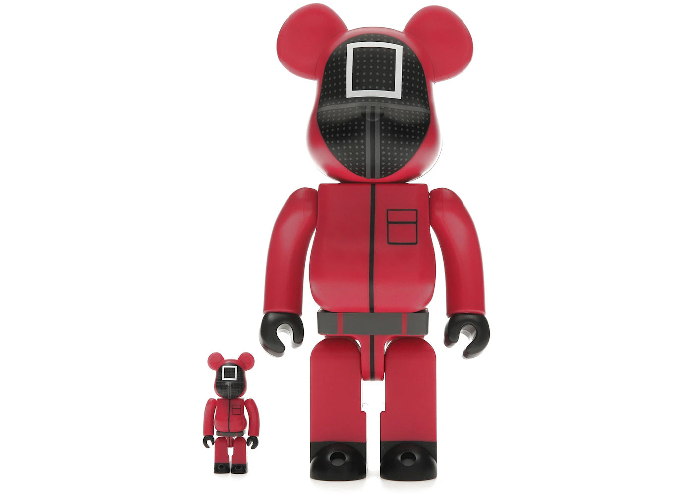 Bearbrick x Squid Game Guard (Square) 100% & 400% Set