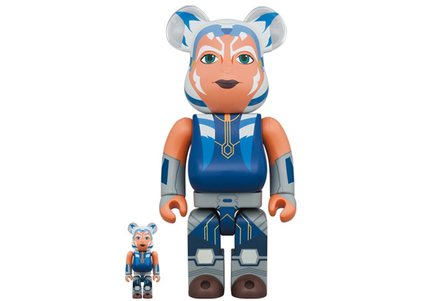 Bearbrick x Star Wars Ahsoka Tano (The Clone Wars Ver.) 100% & 400% Set