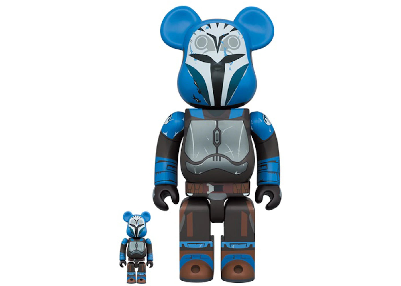 Bearbrick x Star Wars Bo-Katan Kryze (The Mandalorian Ver.) 100% & 400% Set