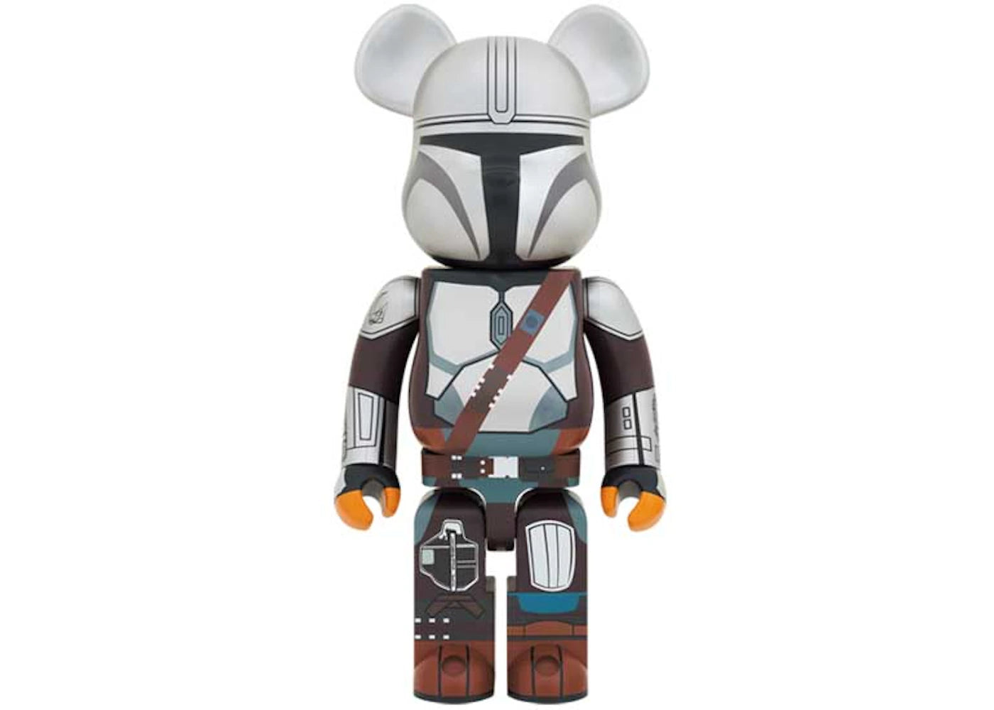 Bearbrick x Star Wars The Mandalorian Beskar Armor 1000%