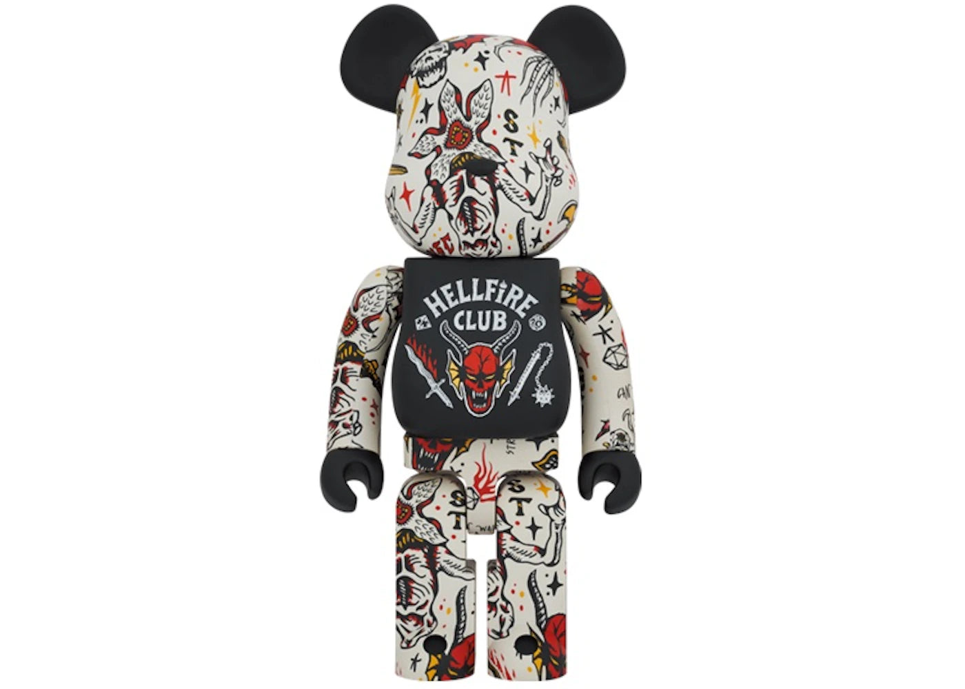 Bearbrick x Stranger Things Hellfire Club 1000%