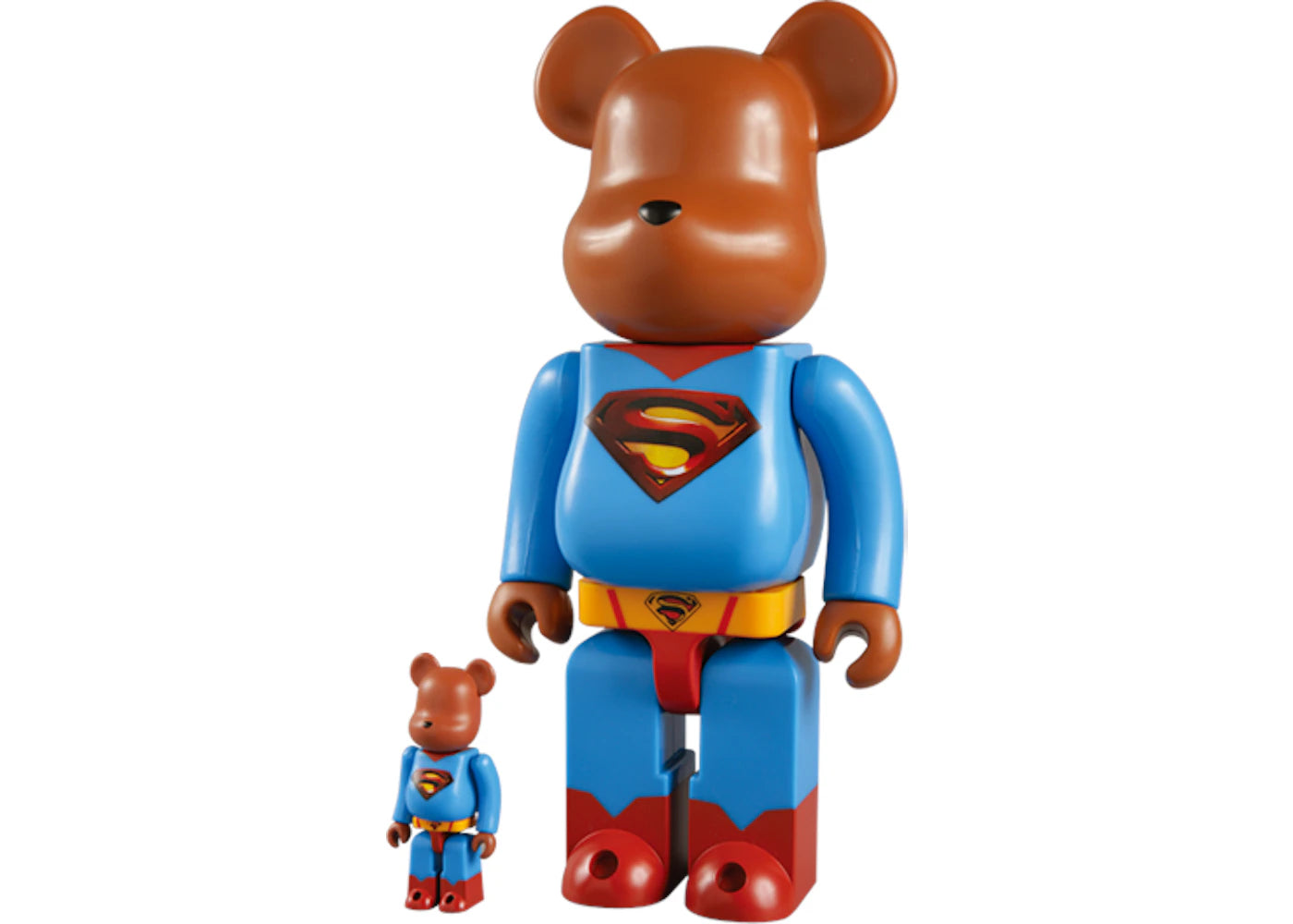 Bearbrick x Superman Returns 100% & 400% Set Blue