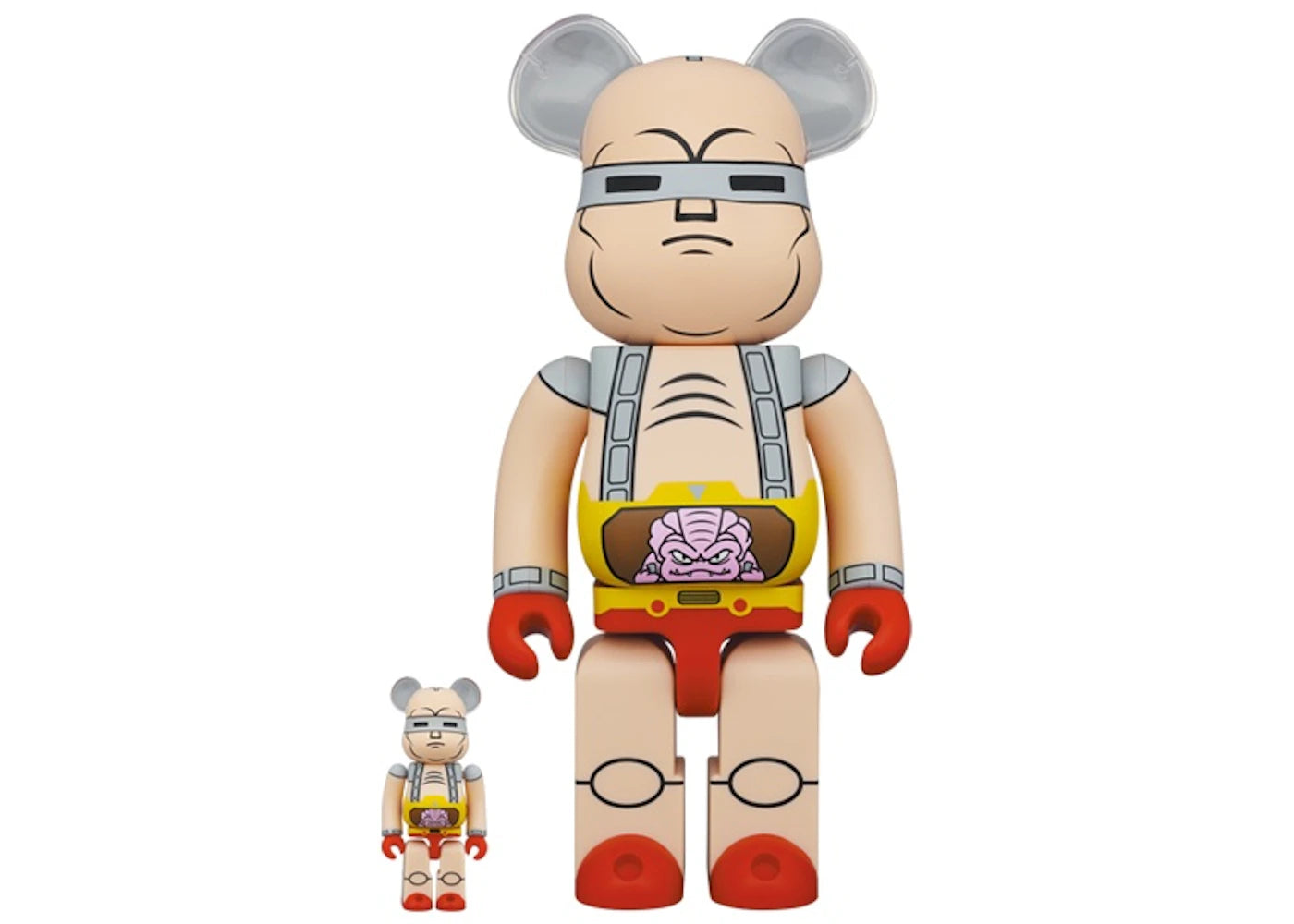 Bearbrick x Teenage Mutant Ninja Turtles Krang's Robot 100% & 400% Set