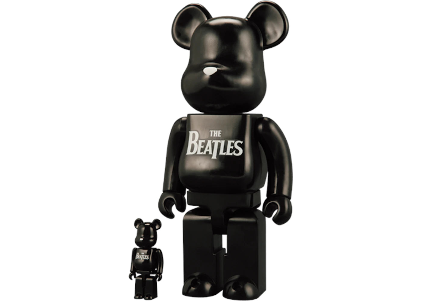 Bearbrick x The Beatles 100% & 400% Set Black