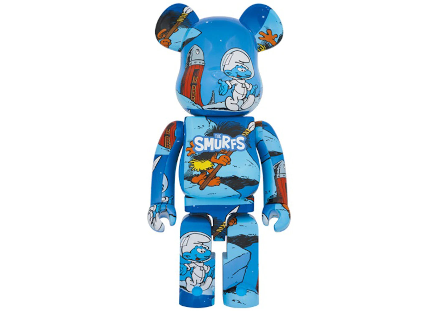 Bearbrick x The Smurfs (The Astrosmurf) 1000% Blue