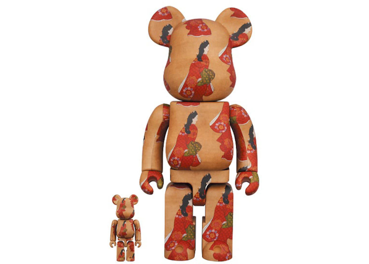 Bearbrick x Tokyo National Museum Moronobu Hishikawa (Beauty Looking Back) 100% & 400% Set