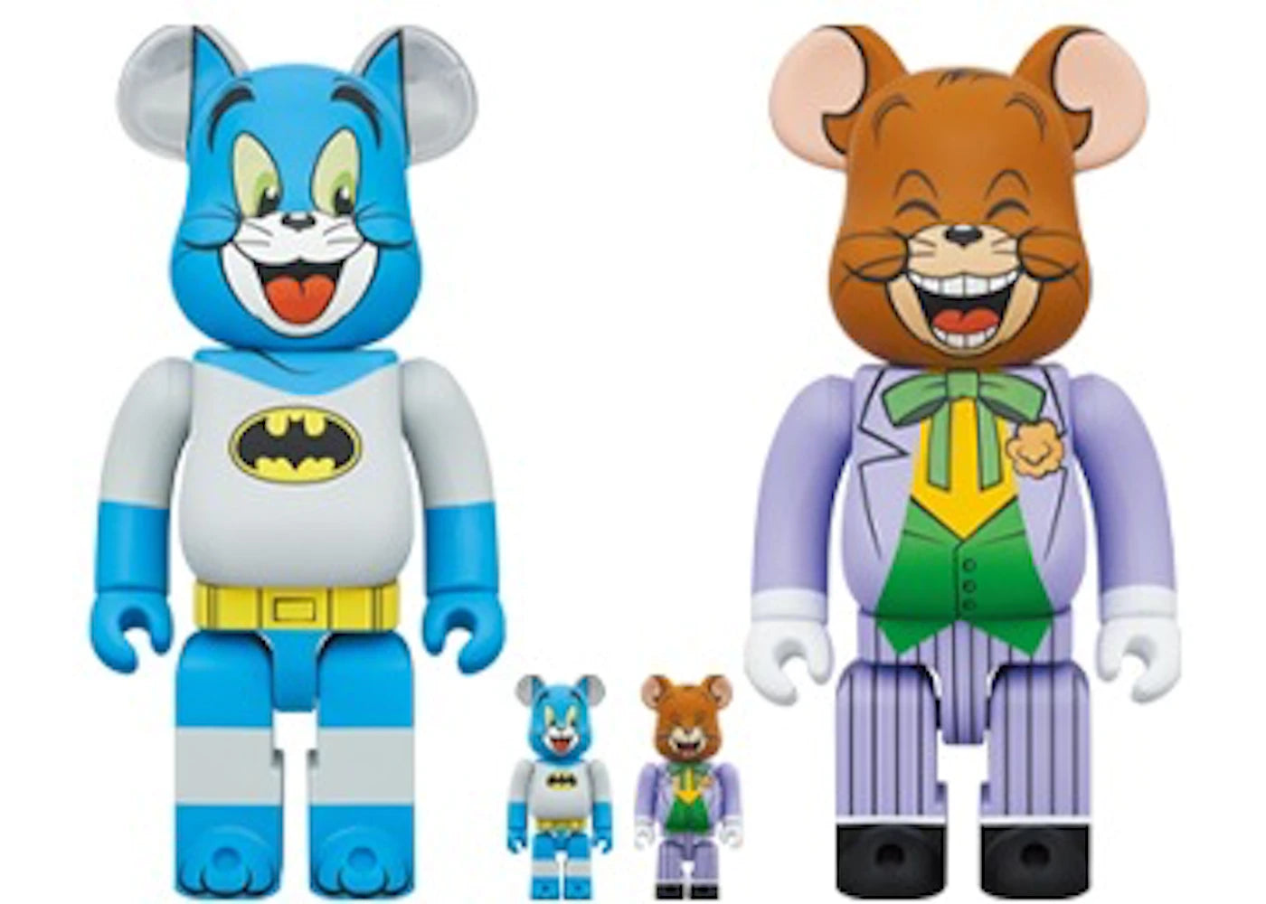 Bearbrick x Tom As Batman & Jerry As The Joker 100% & 400% Set