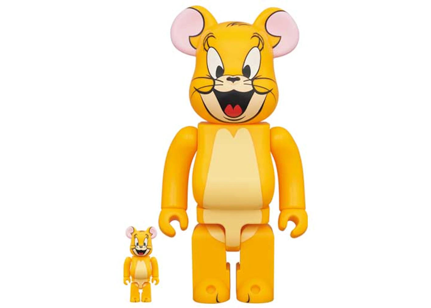 Bearbrick x Tom and Jerry (Jerry) Classic Color 100% & 400% Set