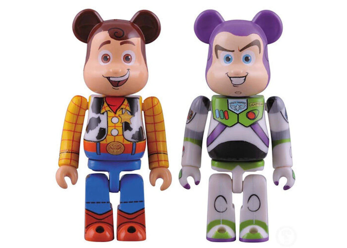 Bearbrick x Toy Story Woody and Buzz Lightyear 100%