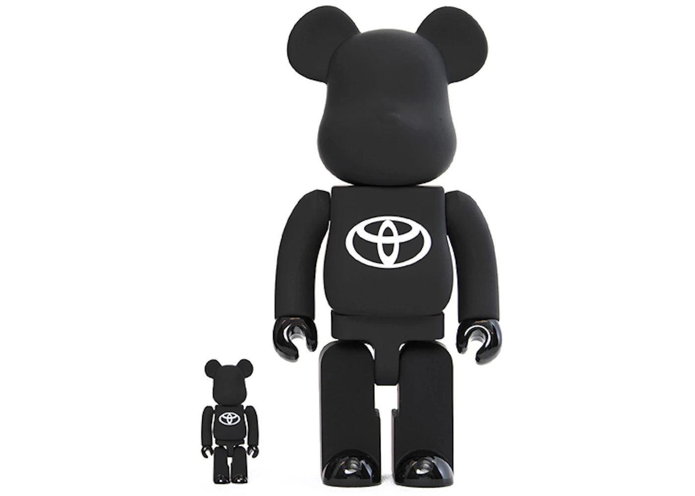 Bearbrick x Toyota 100% & 400% Set Black