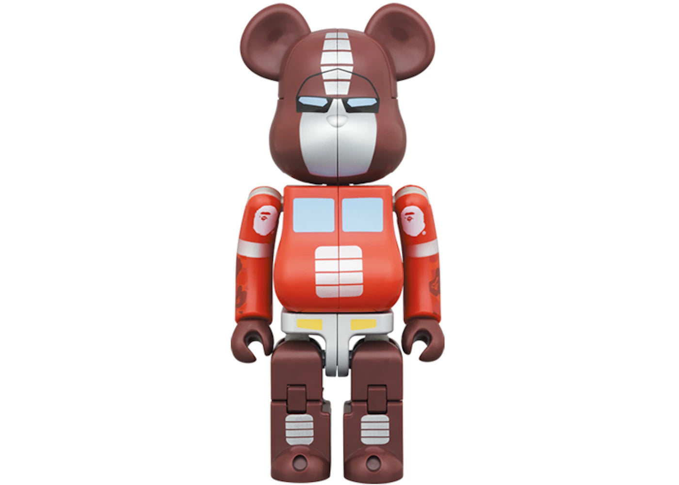 Bearbrick x Transformers Optimus Prime x BAPE 200% Red