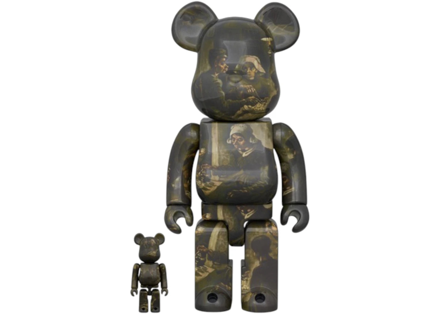 Bearbrick x Van Gogh Museum The Potato Eaters 100% & 400% Set
