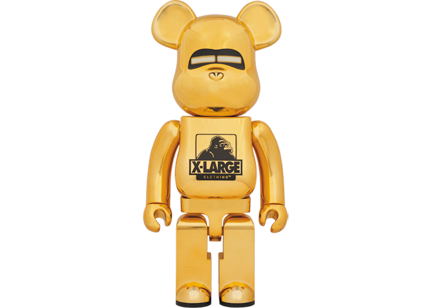 Bearbrick x XLarge x Hajime Sorayama 1000% Gold