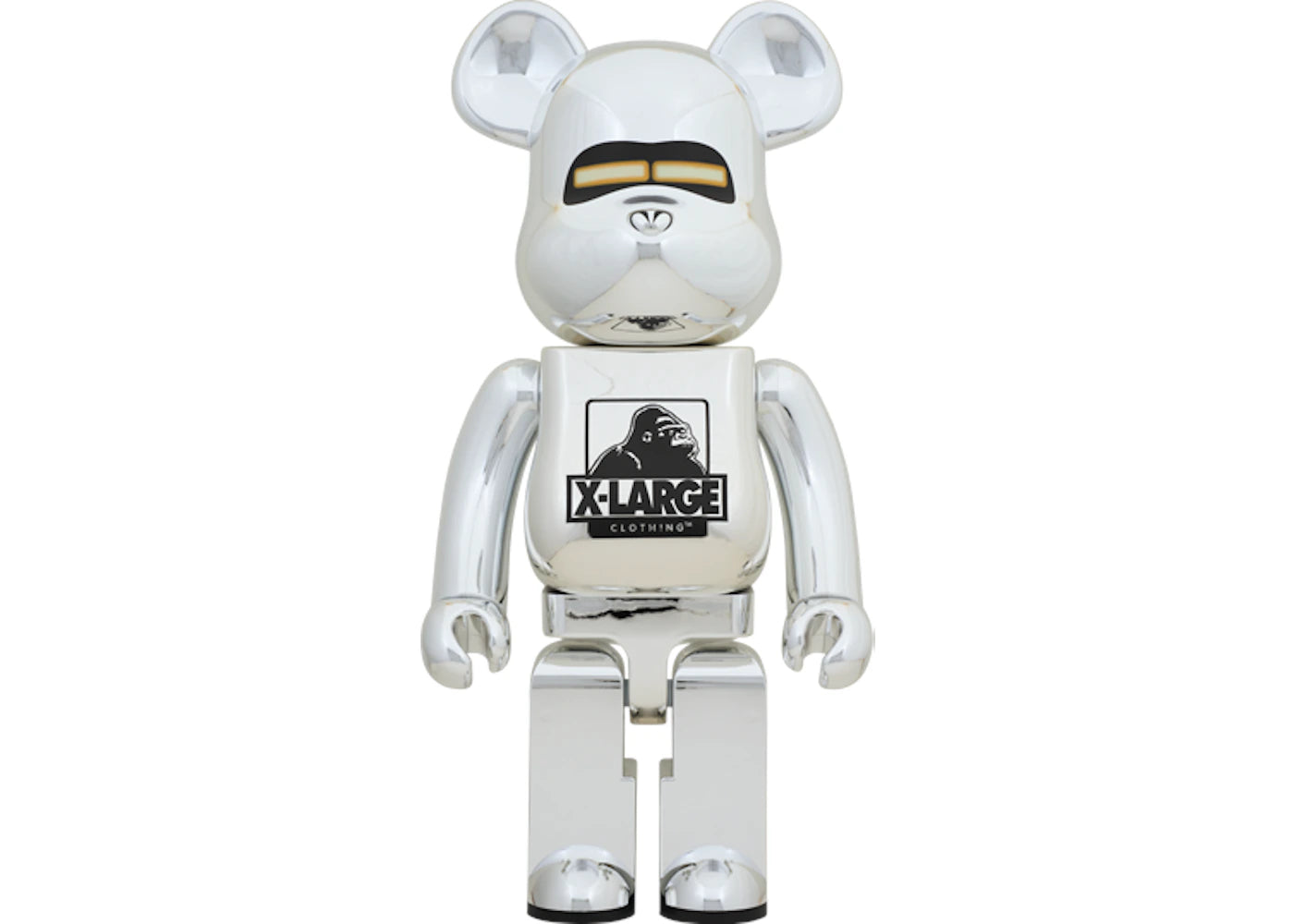 Bearbrick x XLarge x Hajime Sorayama 1000% Silver