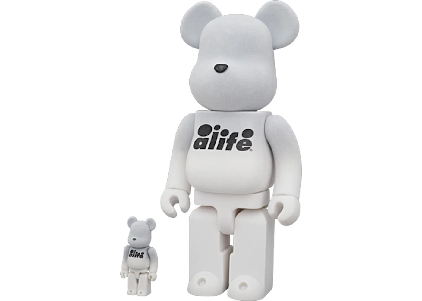 Bearbrick x alife 100% & 400% Set White