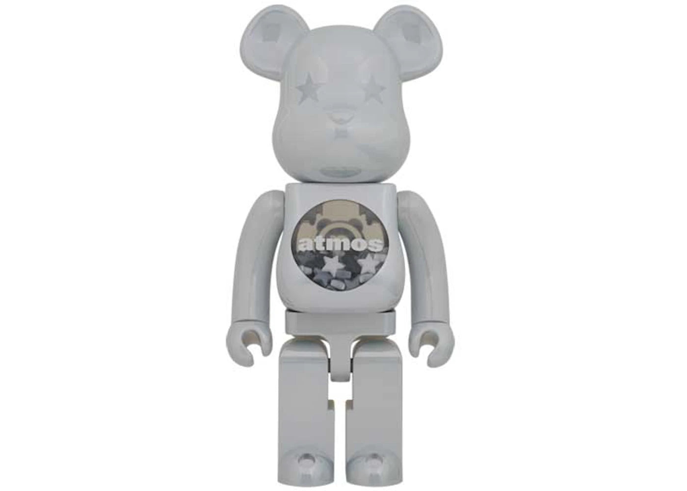 Bearbrick x atmos 1000% White Chrome Ver.